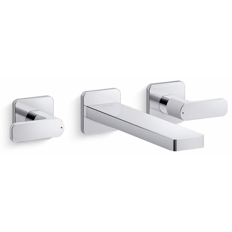 Parallel Wall Mount Tub Faucet Trim – Polished Chrome T23491-4-CP Kohler