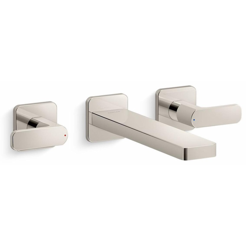 Parallel Wall Mount Tub Faucet Trim – Vibrant Polished Nickel T23491-4-SN Kohler