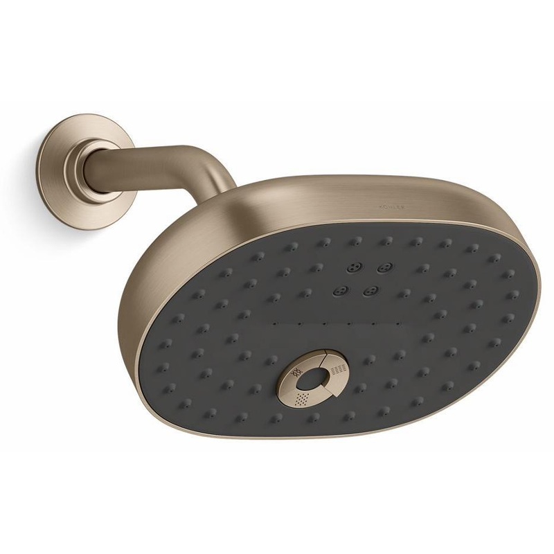 Statement 3-Function Shower Head 1.75 GPM – Vibrant Brushed Bronze 26290-G-BV Kohler