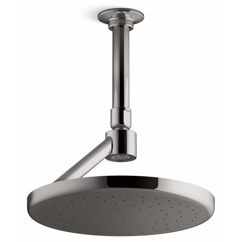 Statement Open Rain Iconic 1-Function Rainhead 2.5 GPM – Vibrant Titanium 26301-TT Kohler