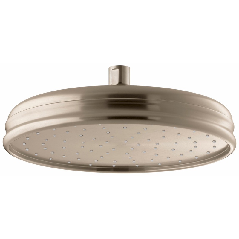 Traditional 10″ 1-Function Rainhead 1.75 GPM – Vibrant Brushed Bronze 13693-G-BV Kohler