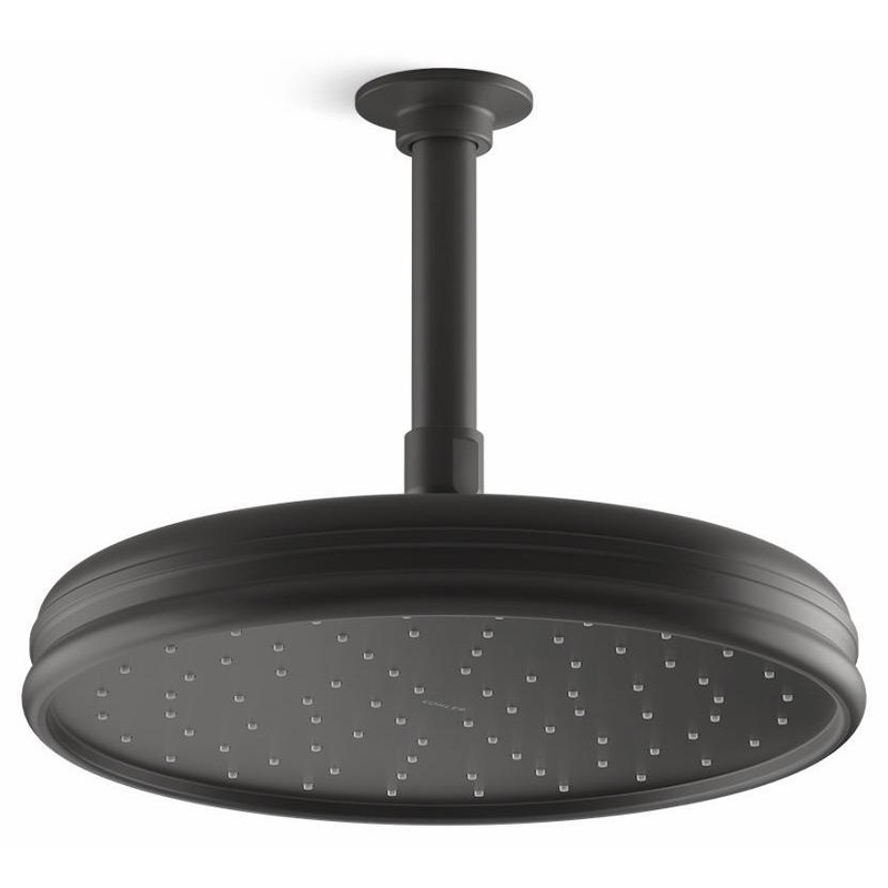 Traditional 10″ 1-Function Rainhead 2.5 GPM – Matte Black 13693-BL Kohler