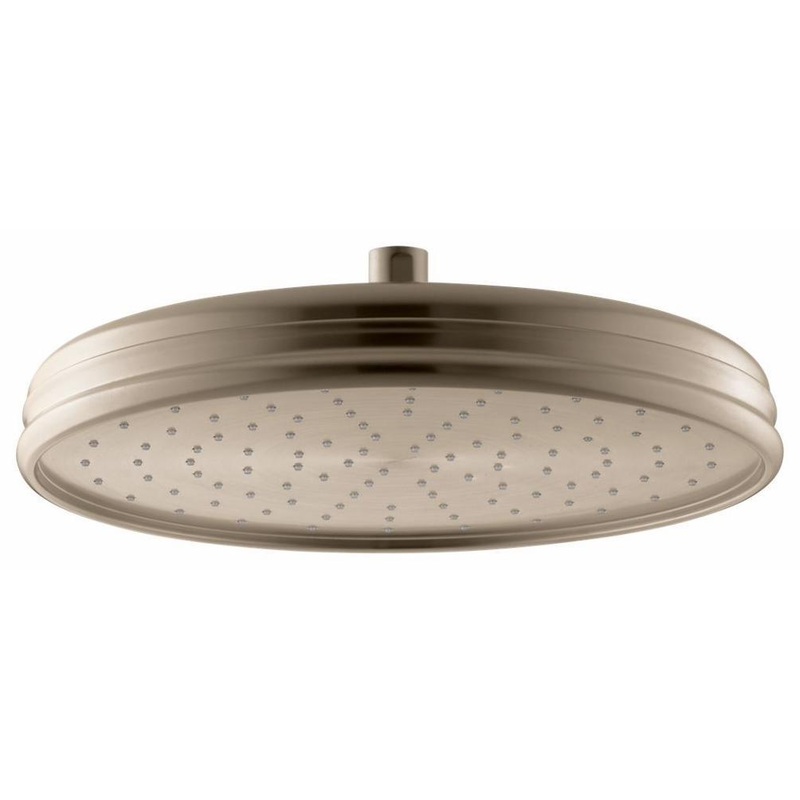Traditional 12″ 1-Function Rainhead 2.5 GPM – Vibrant Brushed Bronze 13694-BV Kohler