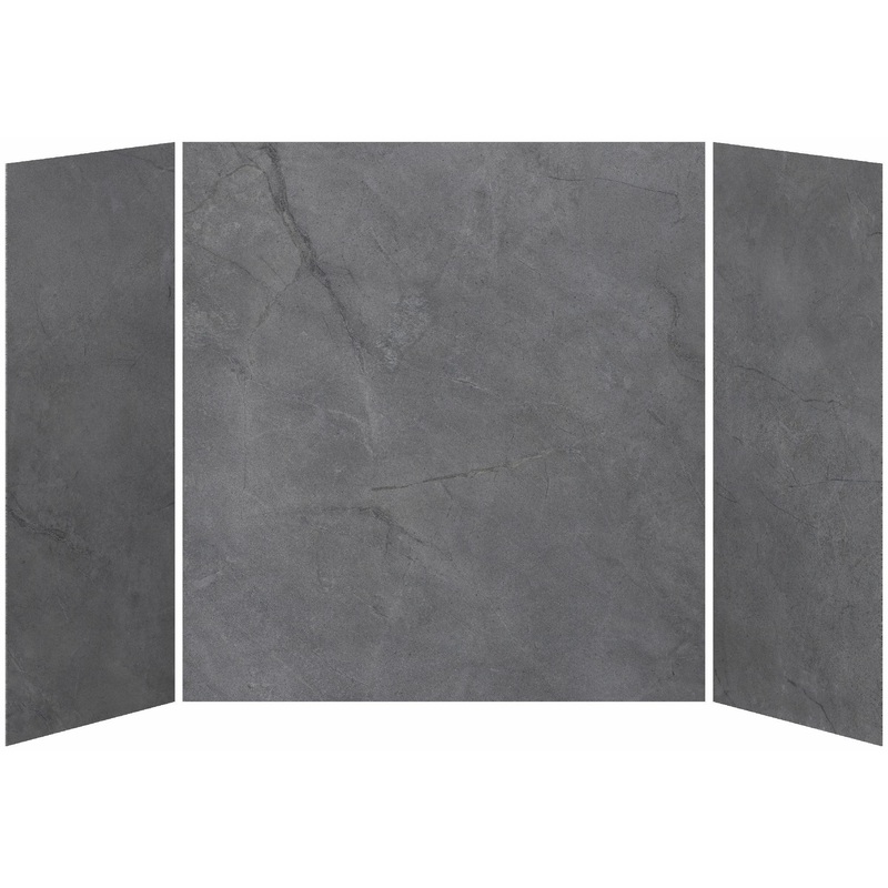32 x 60 x 32 3-Panel Tub/Shower Wall Kit – Concrete 210 Matte WA2013-210-002 Kalia