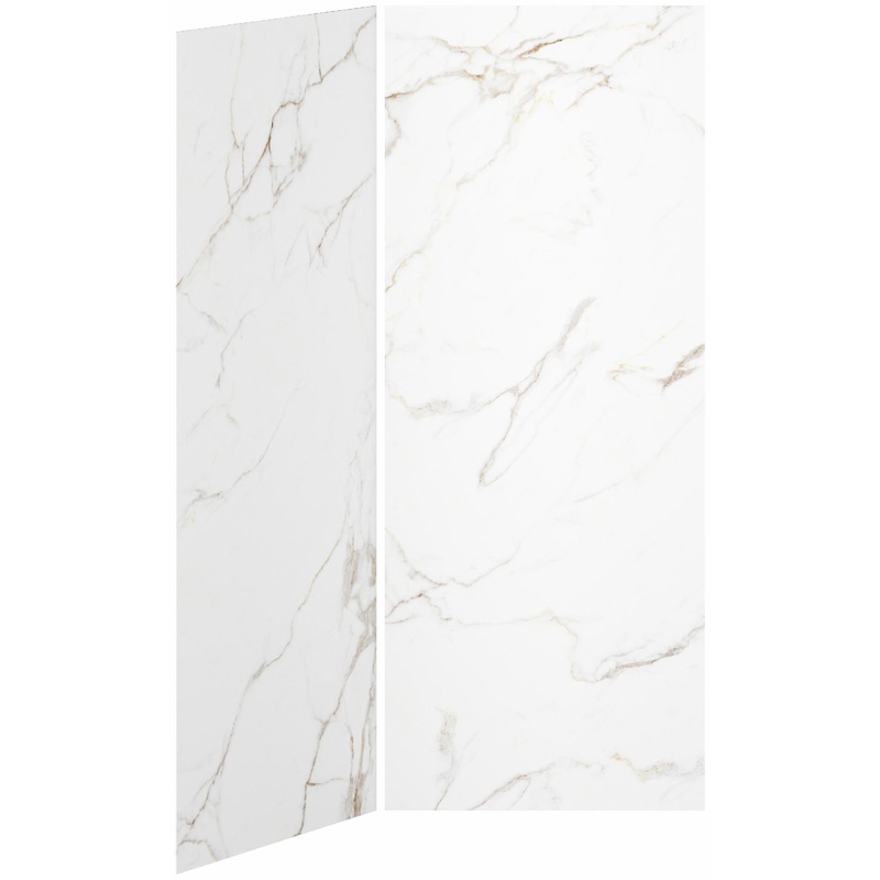 36 x 36  2-Panel Shower Wall Kit for Corner Installation – Mineral 510 Gloss WA2006-510-001 Kalia