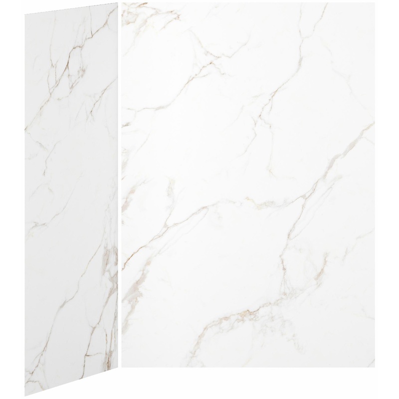 60 x 36 2-Panel Shower Wall Kit for Corner Installation – Mineral 510 Gloss WA2008-510-001 Kalia