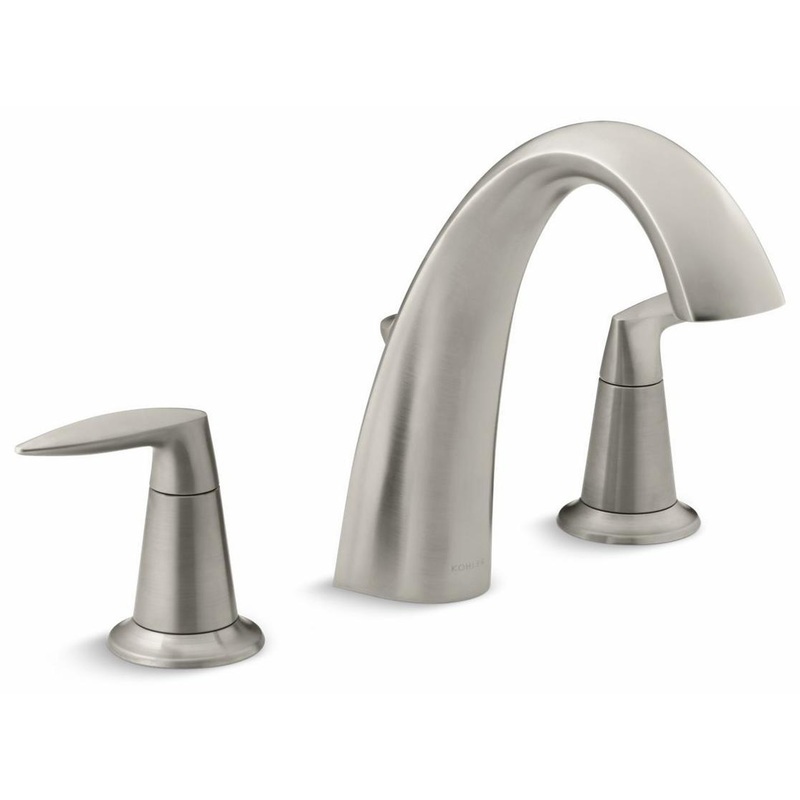 Alteo Deck Mount Tub Faucet Trim With Diverter – Vibrant Brushed Nickel T45117-4-BN Kohler