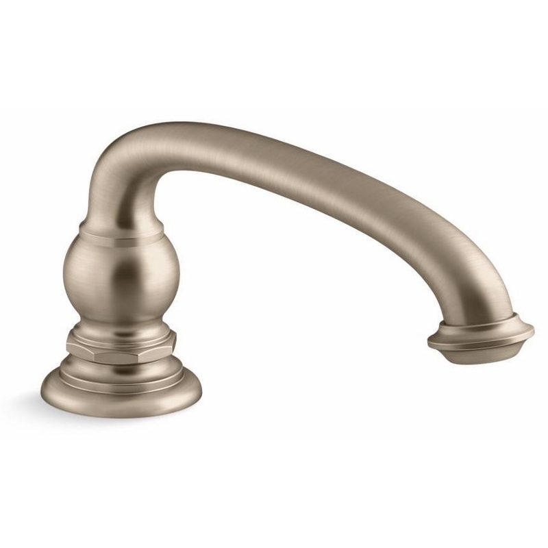 Artifacts Deck Mount Tub Spout With Arc Design – Vibrant Brushed Bronze 72778-BV Kohler