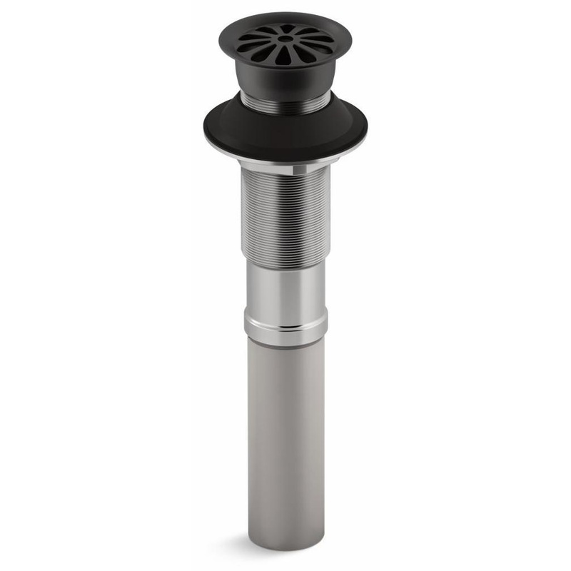 Bathroom Sink Grid Drain Less Overflow – Matte Black 7129-BL Kohler