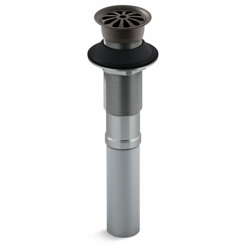 Bathroom Sink Grid Drain Less Overflow – Oil-Rubbed Bronze 7129-2BZ Kohler