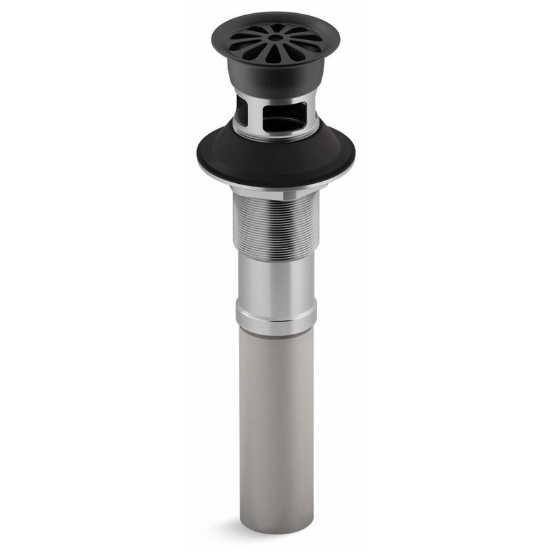 Bathroom Sink Grid Drain With Overflow – Matte Black 7129-A-BL Kohler