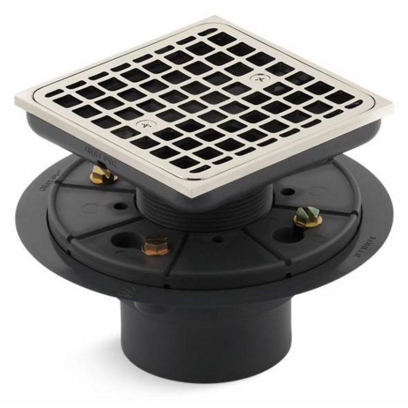 Clearflo Square Tile-In Shower Drain – Vibrant Polished Nickel 9136-SN Kohler