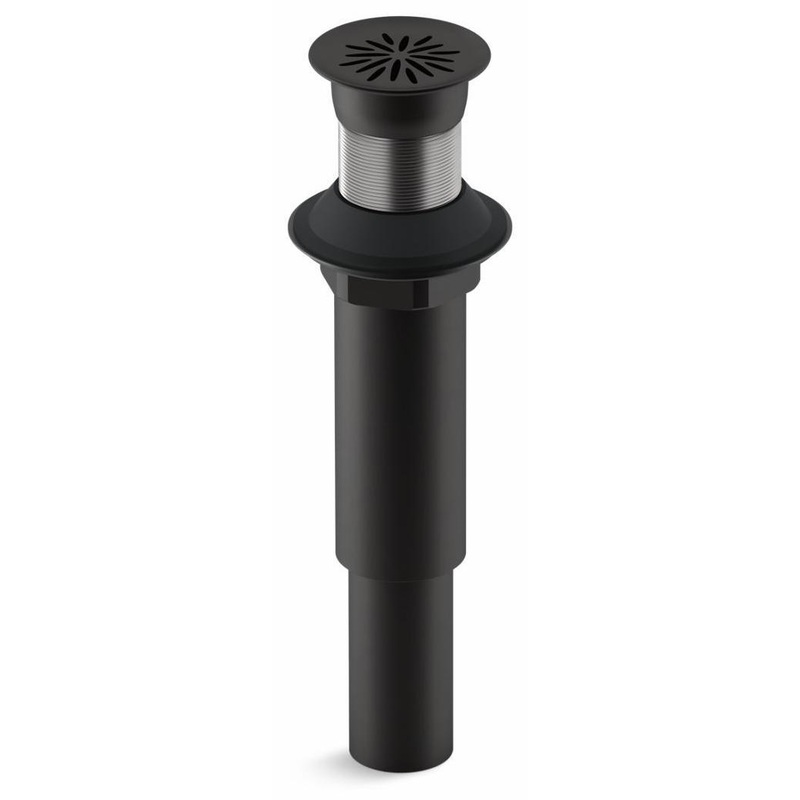 Decorative Grid Shower Drain Less Overflow – Matte Black 7107-BL Kohler