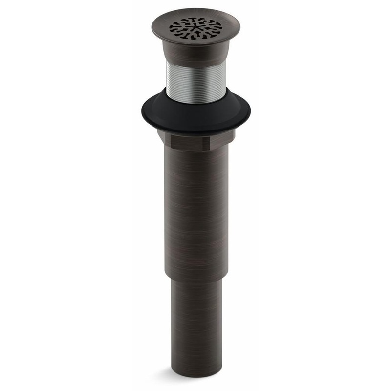 Decorative Grid Shower Drain Less Overflow – Oil-Rubbed Bronze 7108-2BZ Kohler