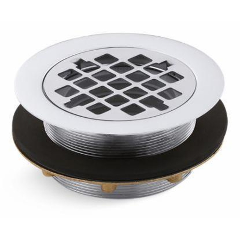 Round Shower Drain with Gasket – Polished Chrome 9132-CP Kohler