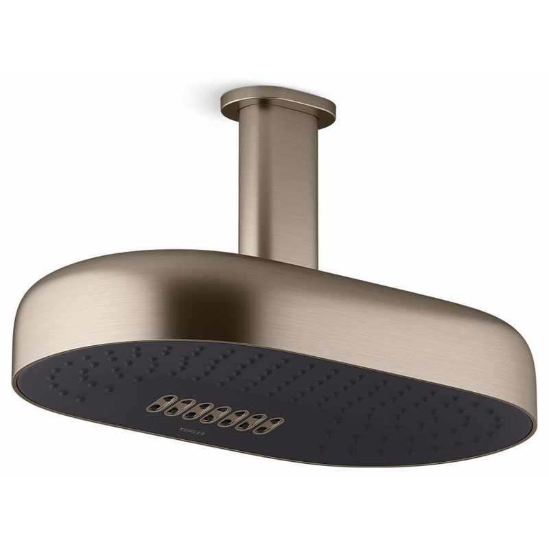 Statement 14″ 2-Function Rainhead 1.75 GPM – Vibrant Brushed Bronze 26295-G-BV Kohler