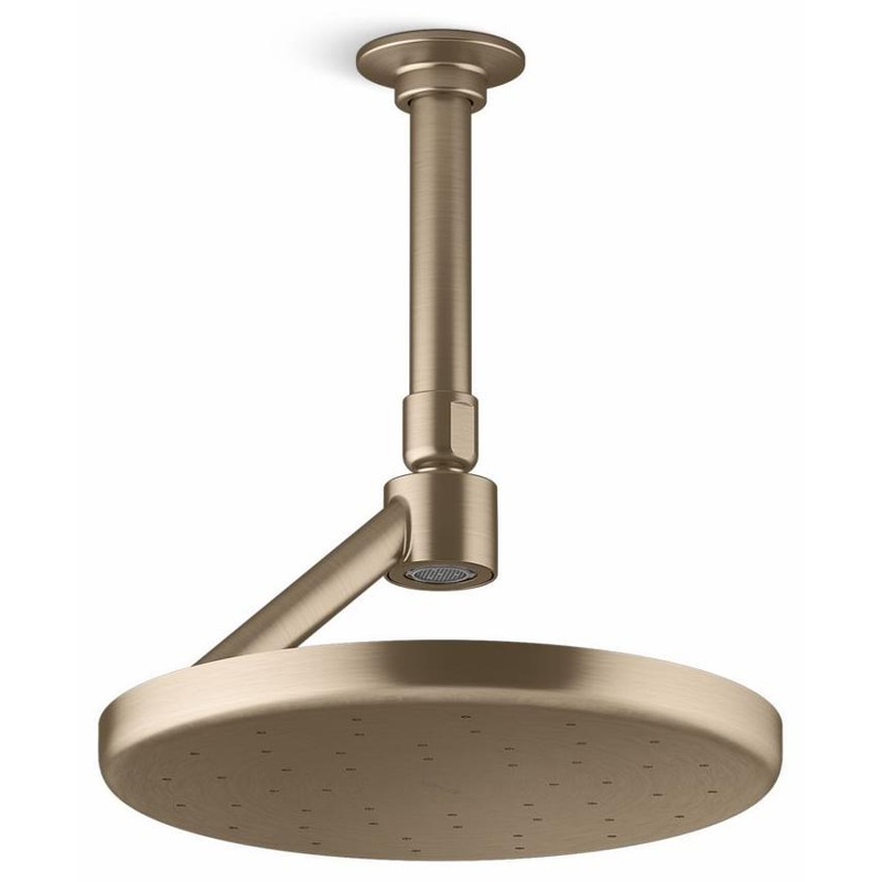 Statement Open Rain Iconic 9″ 1-Function Rainhead 1.75 GPM – Vibrant Brushed Bronze 26301-G-BV Kohler
