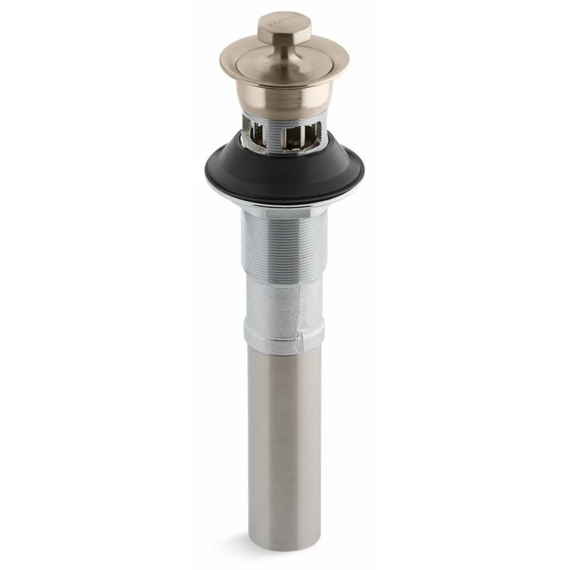 Bathroom Sink Drain With Metal Stopper – Vibrant Brushed Bronze 7127-A-BV Kohler