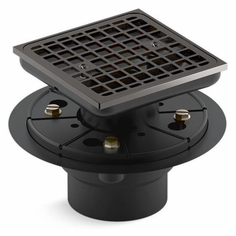 Clearflo Square Tile-In Shower Drain – Vibrant Titanium 9136-TT Kohler