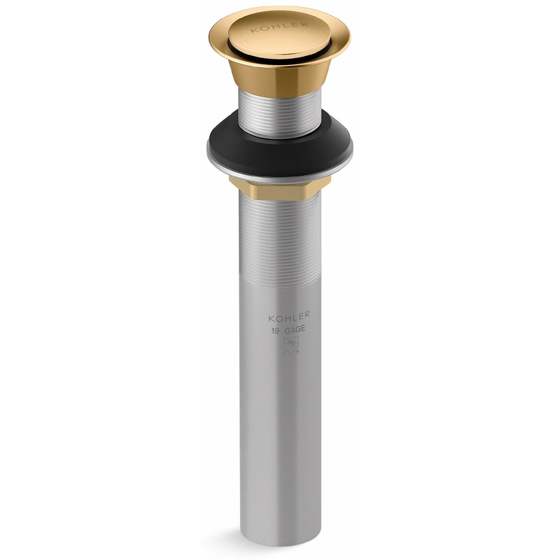 Clicker Drain Less Overflow – Vibrant Brushed Moderne Brass 33151-2MB Kohler