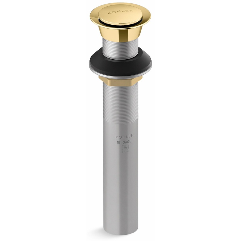 Clicker Drain Less Overflow – Vibrant Polished Brass 33151-PB Kohler