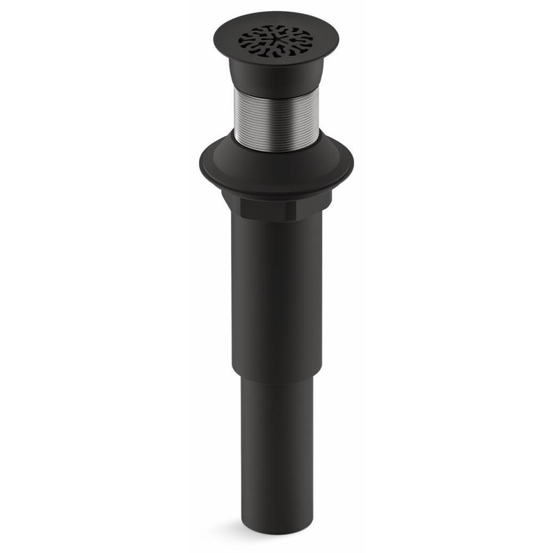 Decorative Grid Shower Drain Less Overflow – Matte Black 7108-BL Kohler