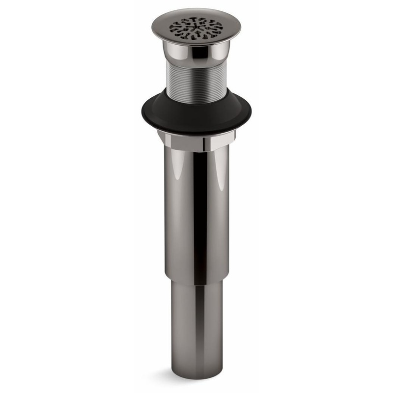 Decorative Grid Shower Drain Less Overflow – Vibrant Titanium 7108-TT Kohler