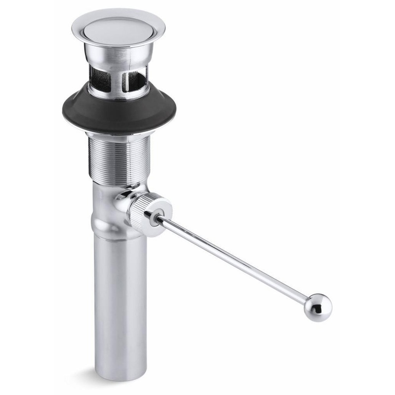 Premier Pop-Up Bathroom Sink Drain With Overflow – Polished Chrome 7114-A-CP Kohler