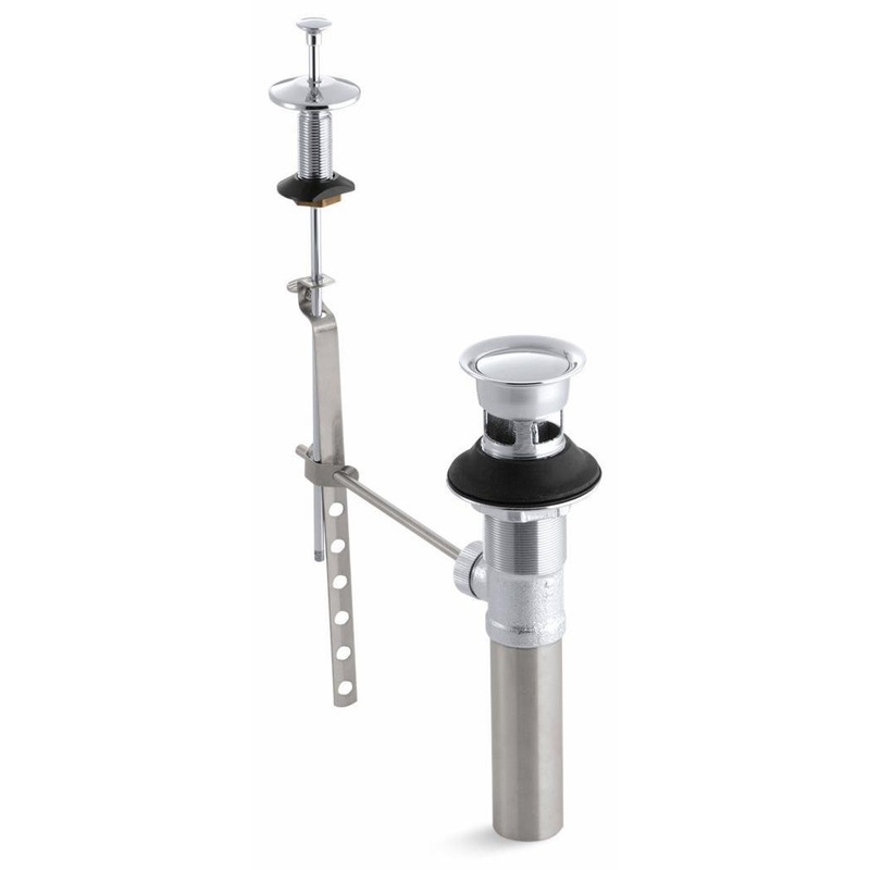 Standard Pop-Up Bathroom Sink Drain With Lift Rod – Polished Chrome 7126-CP Kohler
