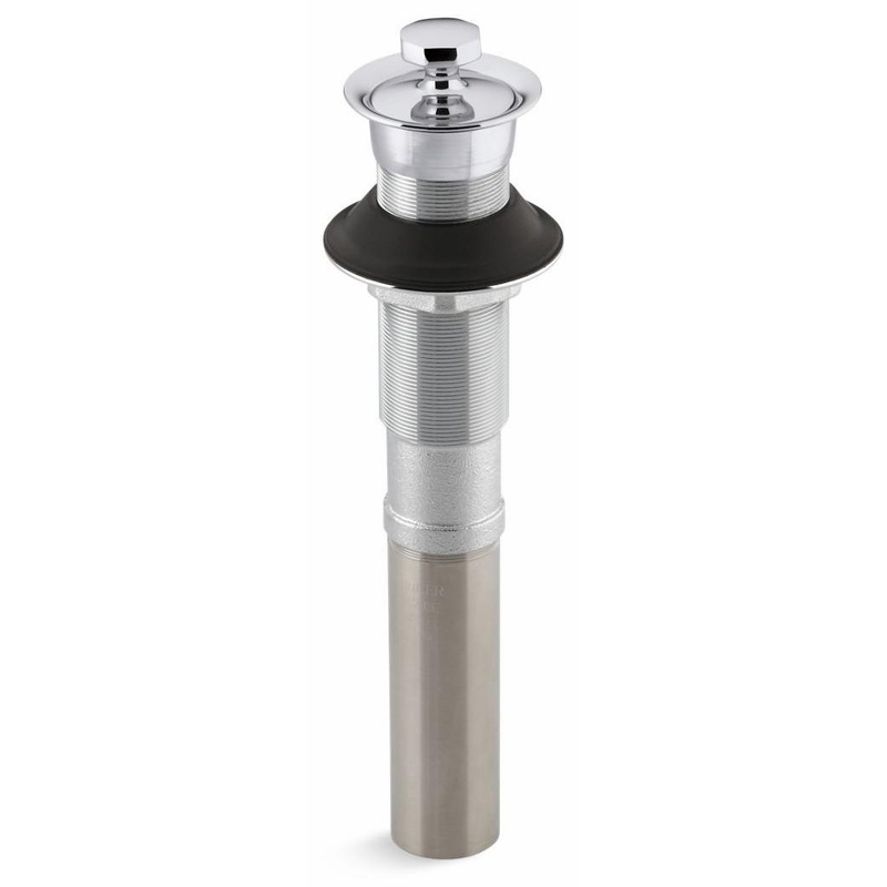Bathroom Sink Drain With Metal Stopper Less Overflow – Polished Chrome 7127-CP Kohler