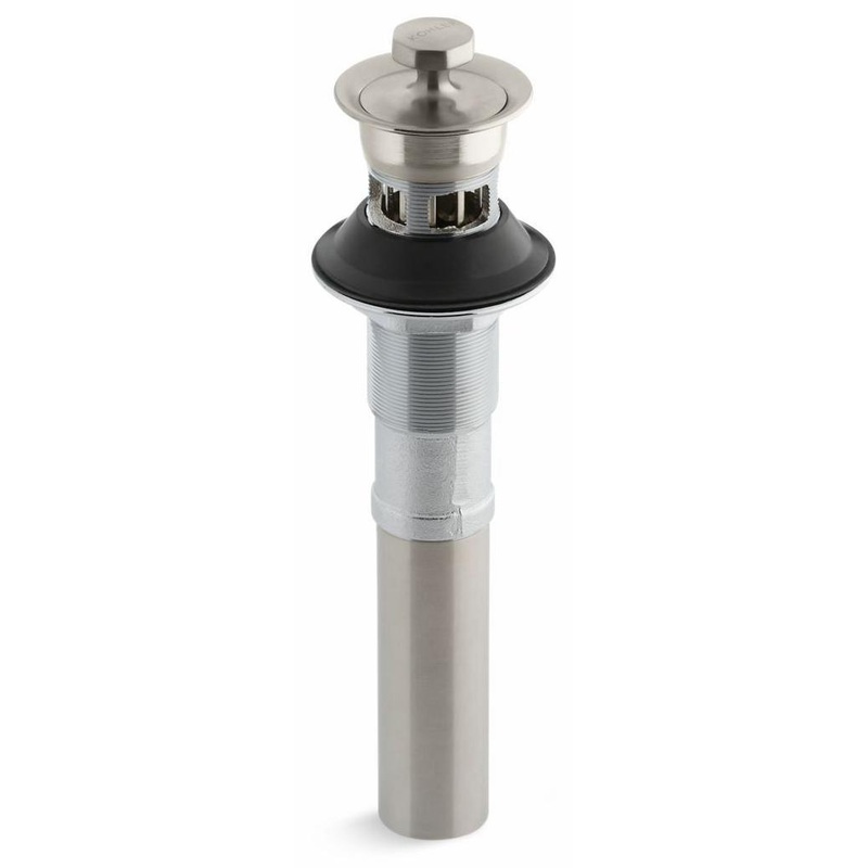Bathroom Sink Drain With Metal Stopper – Vibrant Brushed Nickel 7127-A-BN Kohler