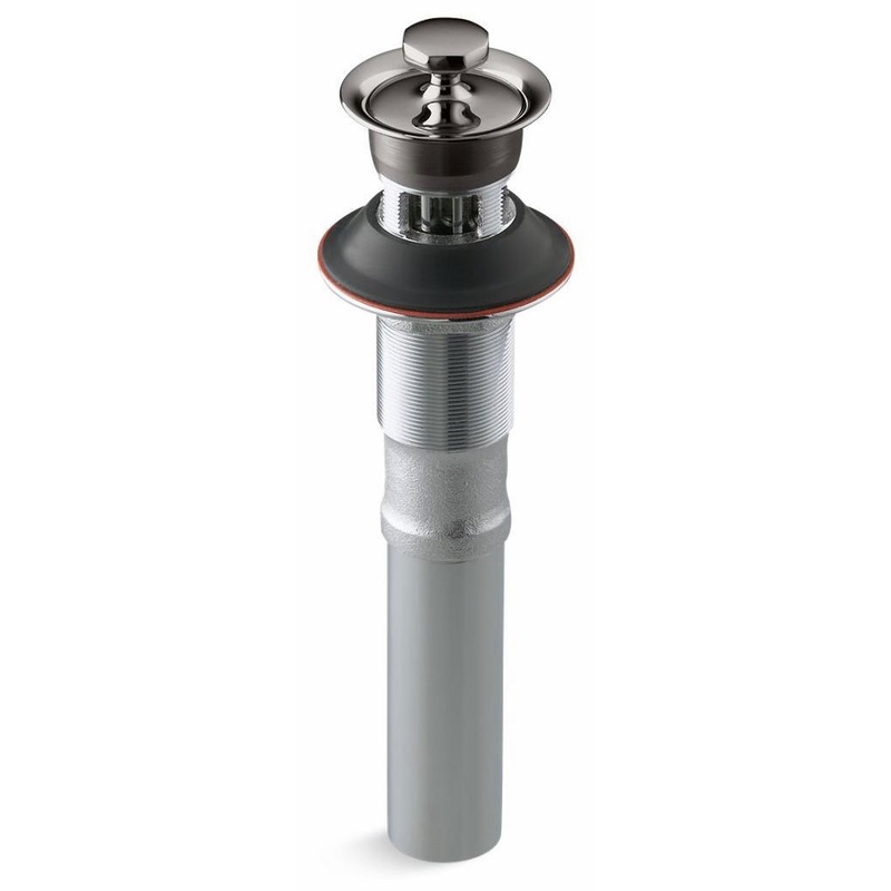 Bathroom Sink Drain With Metal Stopper – Vibrant Titanium 7127-A-TT Kohler