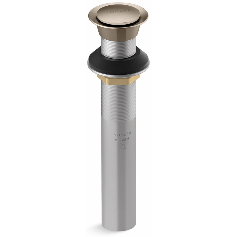 Clicker Drain Less Overflow – Vibrant Brushed Bronze 33151-BV Kohler