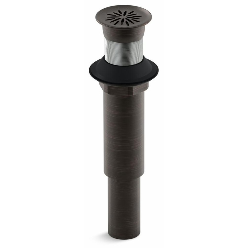 Decorative Grid Shower Drain Less Overflow – Oil-Rubbed Bronze 7107-2BZ Kohler