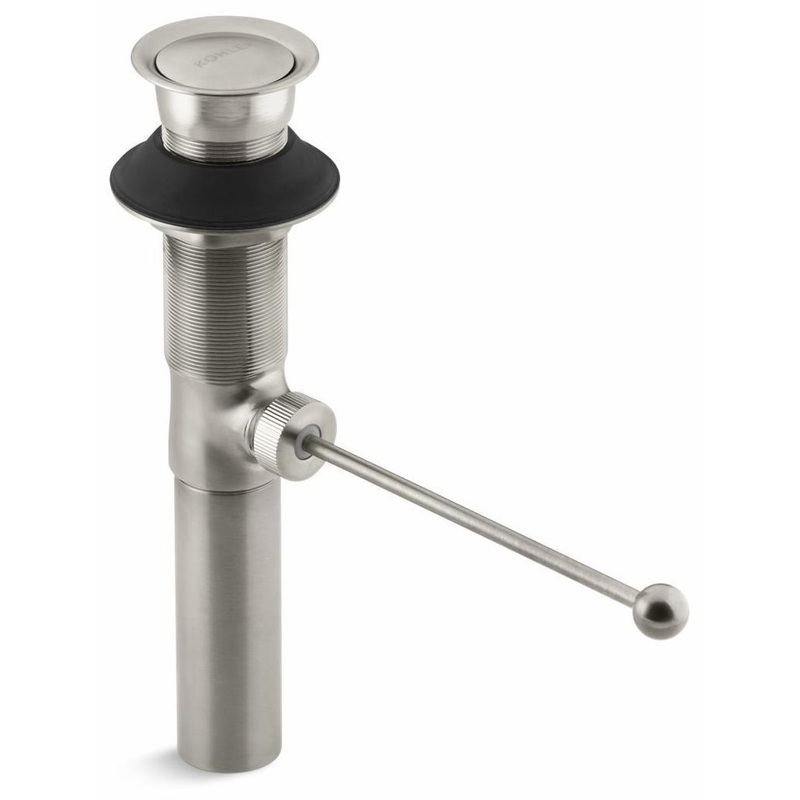 Premier Pop-Up Bathroom Sink Drain With Overflow – Vibrant Brushed Nickel 7114-BN Kohler