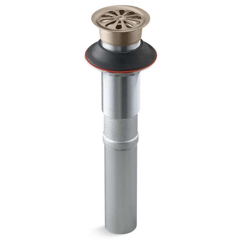 Bathroom Sink Grid Drain Less Overflow – Vibrant Brushed Bronze 7129-BV Kohler