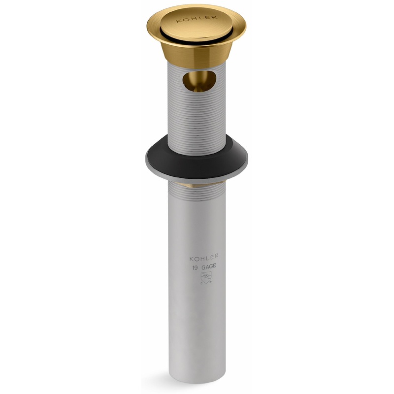 Clicker Drain – Vibrant Brushed Moderne Brass 25322-2MB Kohler