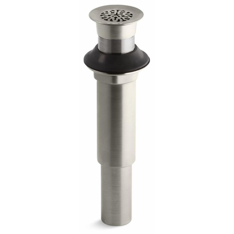 Decorative Grid Shower Drain Less Overflow – Vibrant Brushed Nickel 7108-BN Kohler
