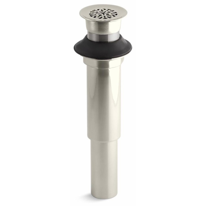 Decorative Grid Shower Drain Less Overflow – Vibrant Polished Nickel 7108-SN Kohler