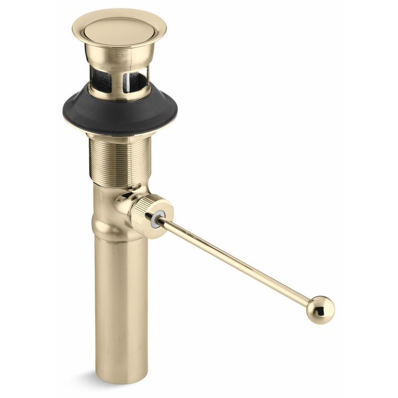 Premier Pop-Up Bathroom Sink Drain With Overflow – Vibrant French Gold 7114-A-AF Kohler