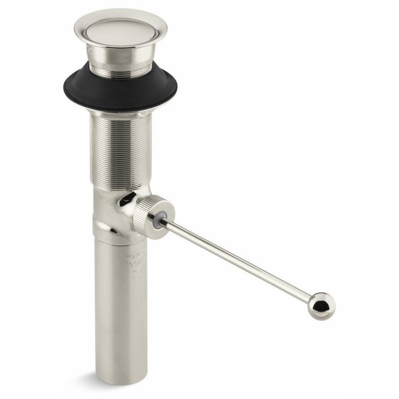 Premier Pop-Up Bathroom Sink Drain With Overflow – Vibrant Polished Nickel 7114-SN Kohler