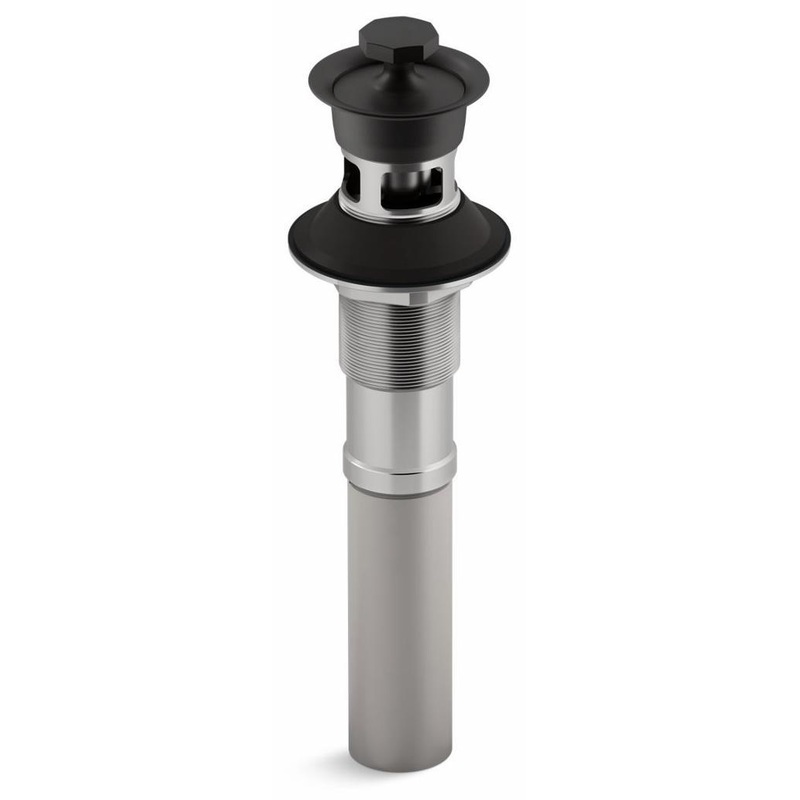 Bathroom Sink Drain With Metal Stopper – Matte Black 7127-A-BL Kohler