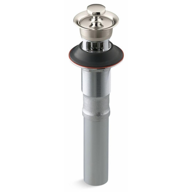 Bathroom Sink Drain With Metal Stopper – Vibrant Polished Nickel 7127-A-SN Kohler