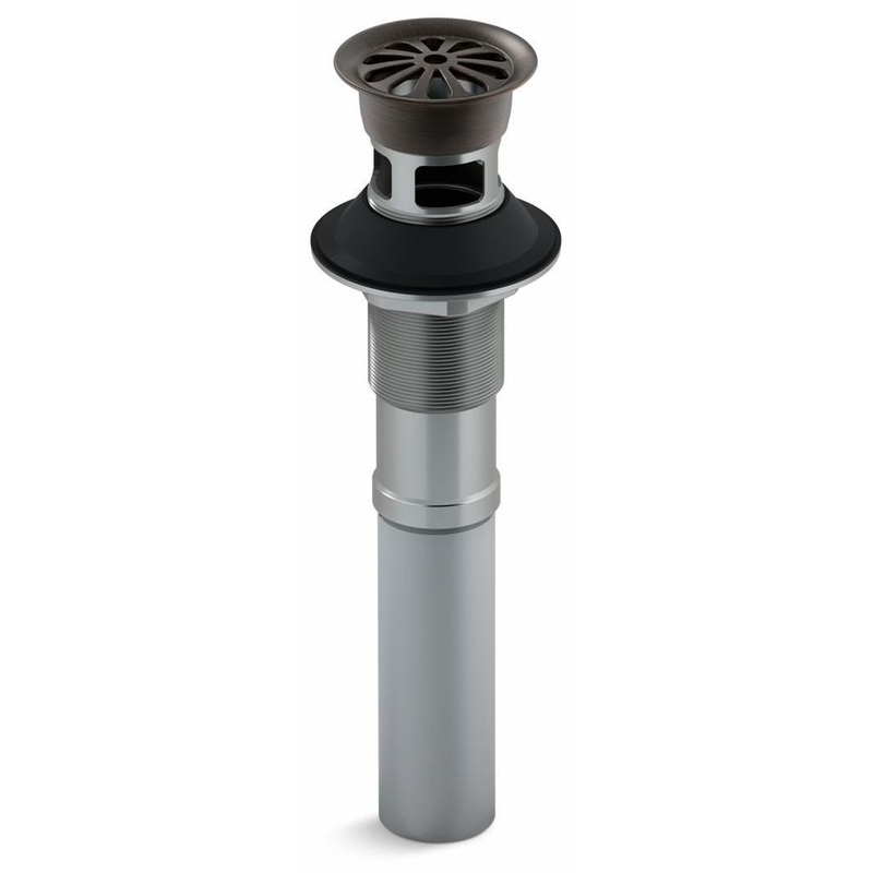 Bathroom Sink Grid Drain With Overflow – Oil-Rubbed Bronze 7129-A-2BZ Kohler