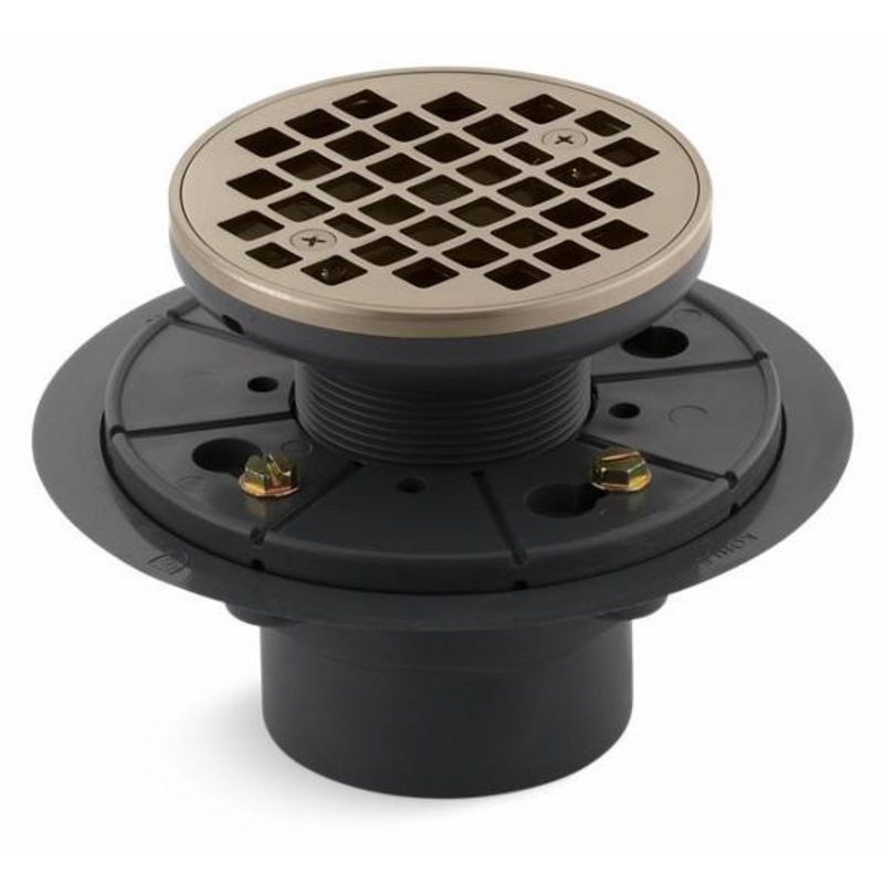 Clearflo Round Tile-In Shower Drain – Vibrant Brushed Bronze 9135-BV Kohler