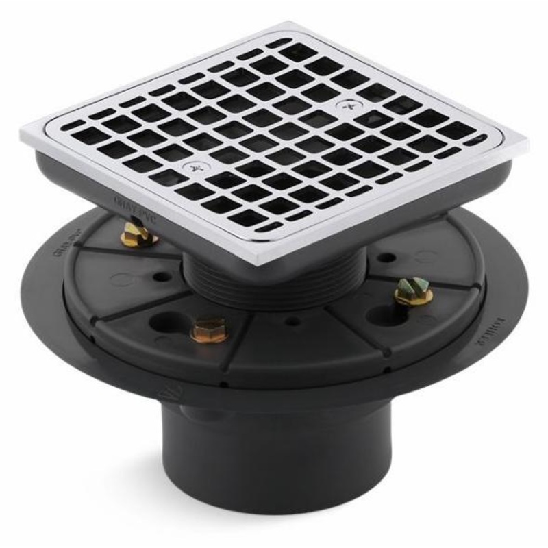 Clearflo Square Tile-In Shower Drain – Polished Chrome 9136-CP Kohler
