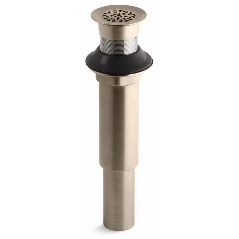 Decorative Grid Shower Drain Less Overflow – Vibrant Brushed Bronze 7108-BV Kohler