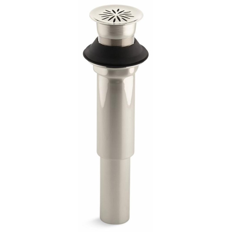 Decorative Grid Shower Drain Less Overflow – Vibrant Polished Nickel 7107-SN Kohler