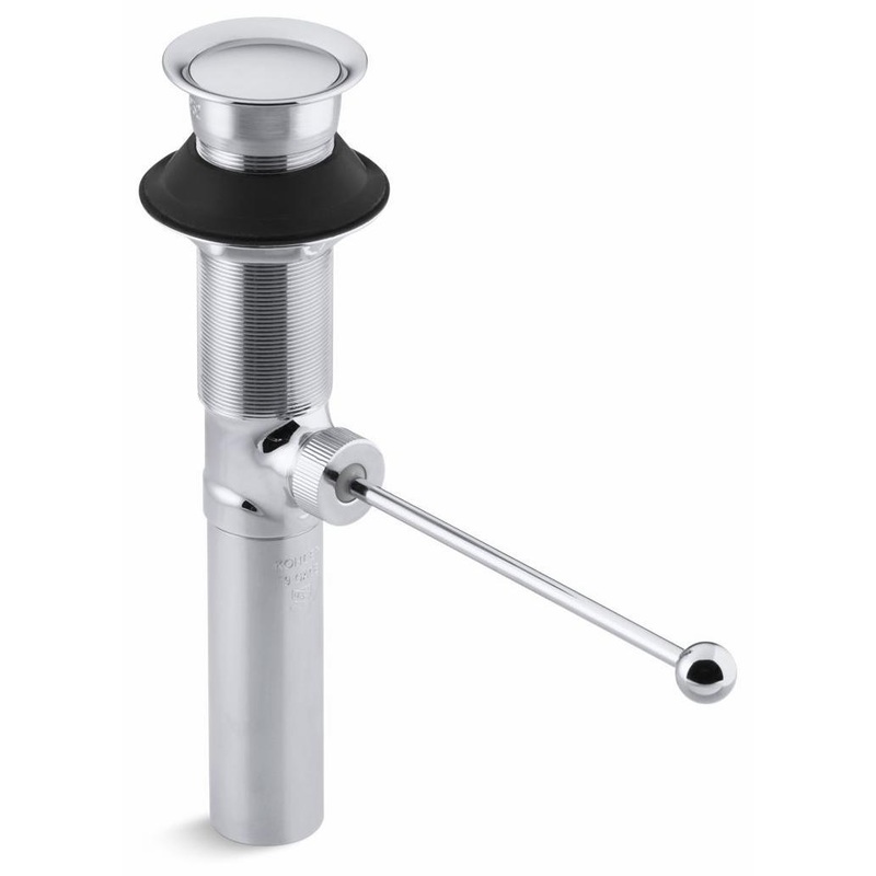 Premier Pop-Up Bathroom Sink Drain With Overflow – Polished Chrome 7114-CP Kohler