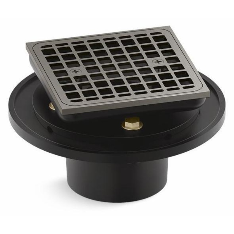 Clearflo Square Brass Tile-In Shower Drain – Vibrant Brushed Nickel 22673-BN Kohler